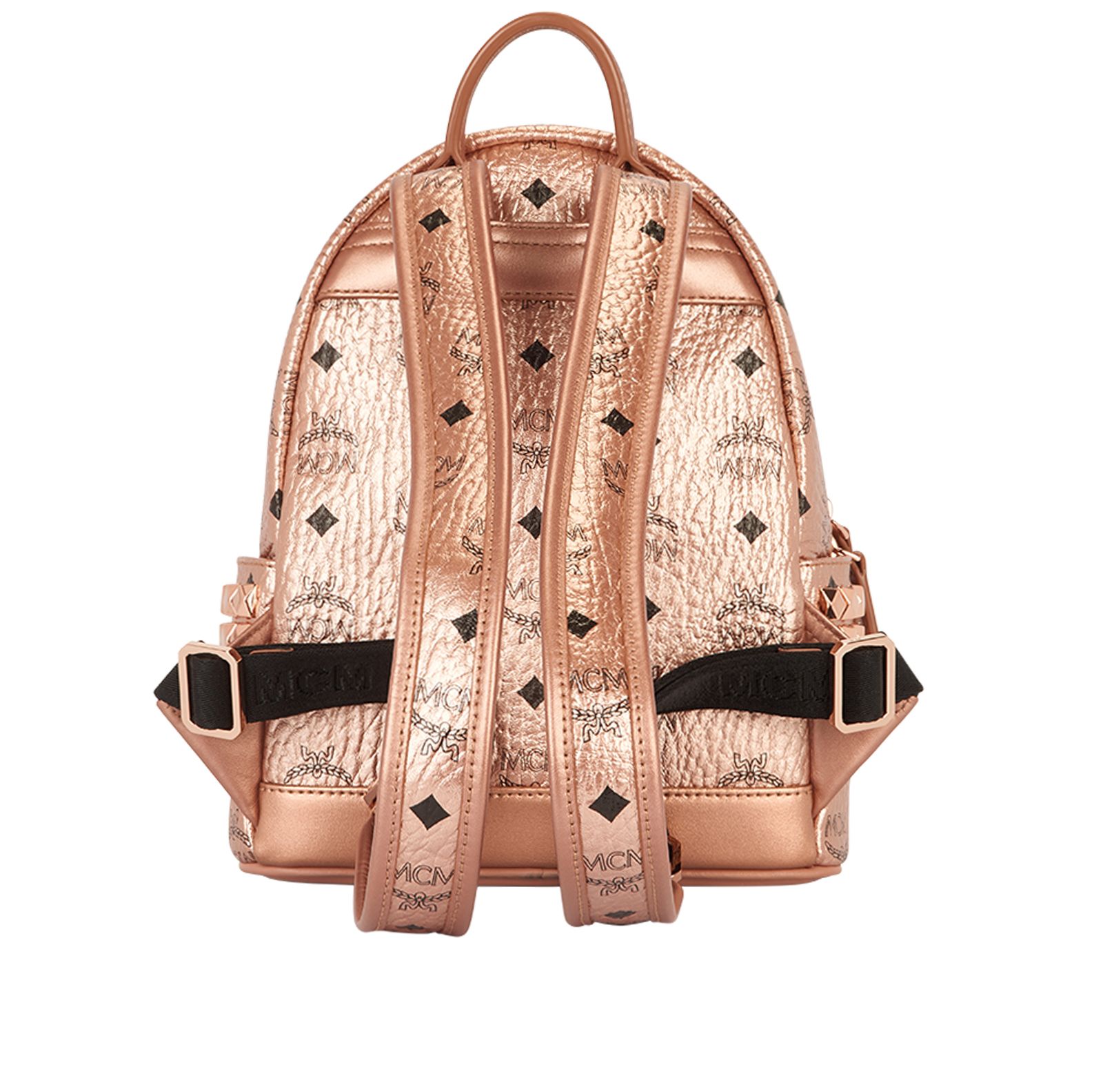 Mcm mini backpack rose gold sale